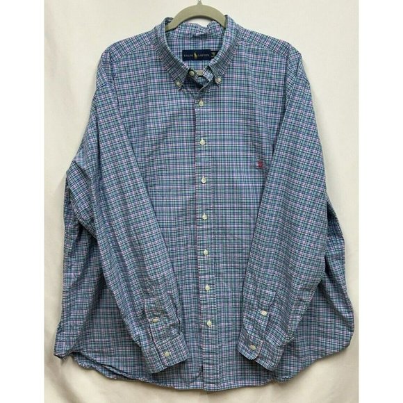 Ralph Lauren Other - Ralph Lauren Men's 2XB Long Sleeve Shirt Button Down Plaid